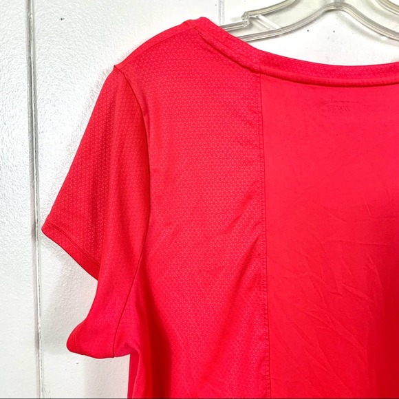 MTA SPORT T-SHIRT SHORT SLEEVES SCOOP NECK SIZE 1X COLOR CORAL-PINK - Picture 7 of 8